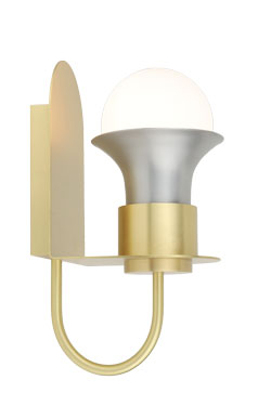 Dieter gold and silver wall light - Wall lights by Gau Lighting