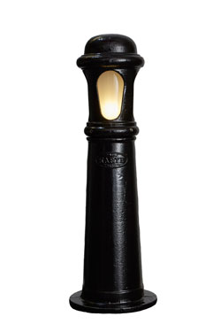 Balise de jardin moyen modèle en fonte noire Gate Lodge 70cm  - Balise d'extérieur by HARTE