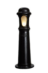 Balise de jardin moyen modèle en fonte noire Gate Lodge 70cm  - Balise d'extérieur by HARTE