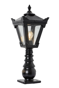 Balise de jardin victorienne noire Traditional - Balise d'extérieur by HARTE