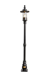 Courtyard small classic English outdoor floor lamp - Exterior columns by HARTE