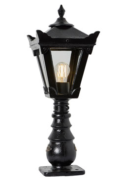 Black Victorian garden beacon Traditional