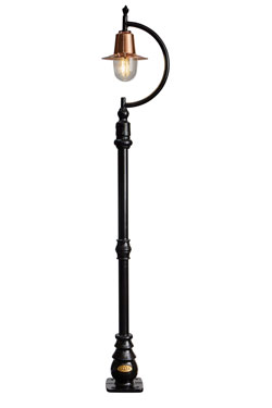 Lampadaire d'extérieur campagne cuivre Goose Neck - Lampadaire d'extérieur by HARTE