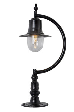 Lampe d'extérieur campagne noire Goose Neck