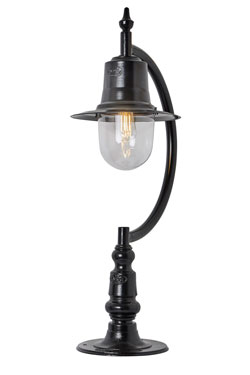 Lampe d'extérieur campagne noire Goose Neck