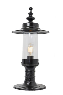 Lampe d'extérieur style georgien en fonte noire Courtyard - Lampe d'extérieur by HARTE