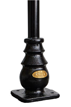 Petit lampadaire d'extérieur classique anglais Courtyard