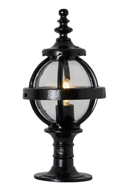 Petite Lampe d'extérieur classique boule transparente Heritage