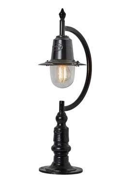 Petite lampe d'extérieur en col de cygne noire Goose Neck