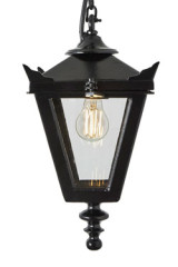 Petite suspension d'extérieur en fonte noire Traditional - Suspension d'extérieur by HARTE