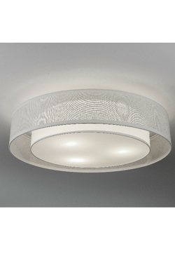 White fabric ceiling light with double shade - Ceiling lights by Hind Rabii