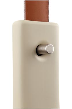 Fico suspension beige en céramique et cuir