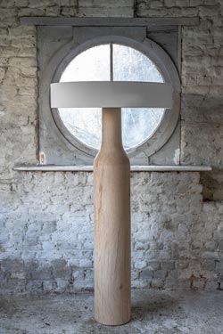 Anna belle floor lamp in wood and cotton - Floor lamps by Hind Rabii