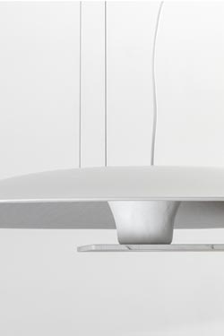 Meridiana pendant in fiberglass and marble