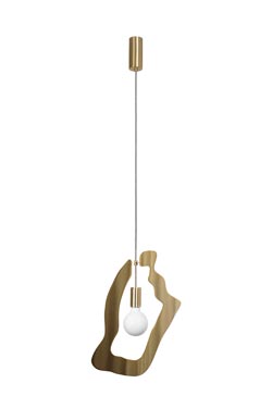 Yaya 3 pendant in gold metal - Pendants by Hind Rabii