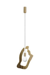 Yaya 3 pendant in gold metal - Pendants by Hind Rabii