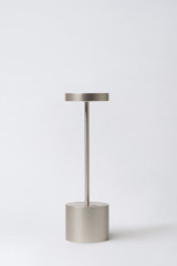 Minimalist silver design portable lamp 26cm Luxciole - Cordless lamps