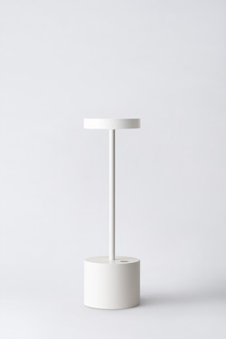 White cordless lamp with integrated LED light 26cm Luxciole - Cordless lamps