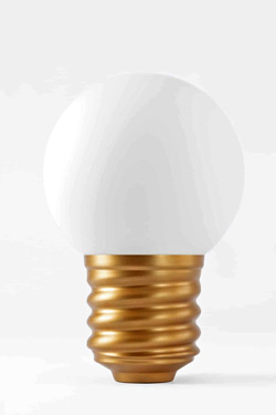 Lampe de table ampoule Edison bronze Basic 38cm  - Lampe de table by Hisle
