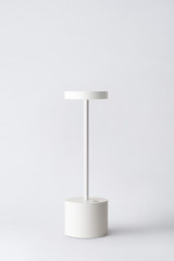 Lampe sans fil blanche avec éclairage LED intégré 26cm Luxciole - Lampe sans fil