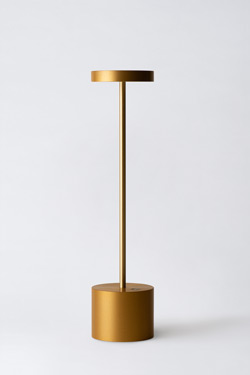 Lampe sans fil dorée avec éclairage LED intégré 34cm Luxciole - Lampe sans fil