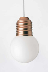 Suspension ampoule Edison bronze Basic 38cm  - Suspension by Hisle