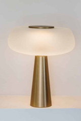 Belle-Ile gold aluminium design table lamp - Table lamps