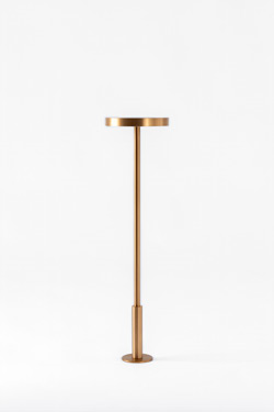 Minimalist fixed gold table lamp 45cm Luxciole Statik - Table lamps by Hisle