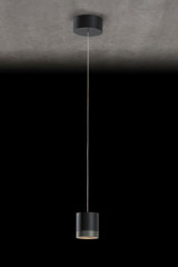 Aura suspension métallique noire et platine - Suspension by Holtkötter