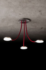 Flex ceiling lamp 3 red flexible arms - Ceiling lights by Holtkötter