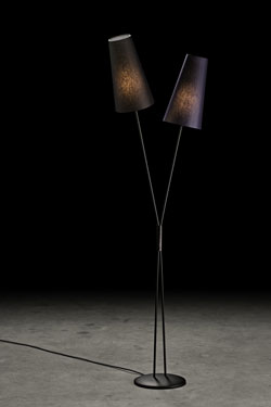 Fifties 2-light floor lamp from 50's - Floor lamps by Holtkötter