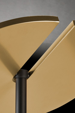Minimalist black and gold floor lamp Naxos