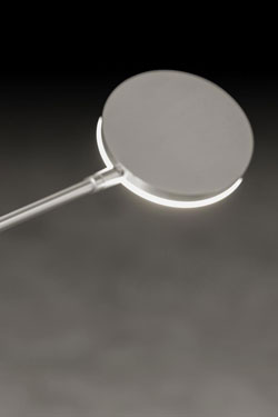 Nova contemporary 2-light floor lamp in matt aluminium finish