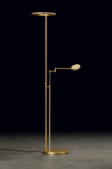 Nova 2-light floor lamp in anodised brass finish - Floor lamps by Holtkötter
