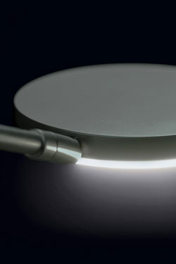 Nova modular floor lamp with platinum finish
