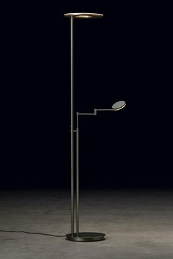Nova modular floor lamp with platinum finish - Floor lamps by Holtkötter