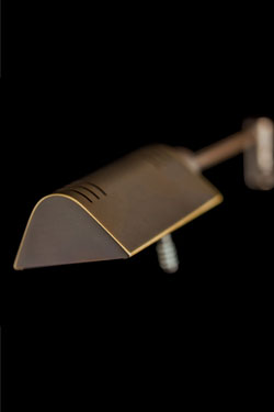 Reading lamp with double articulated arm, satin nickel LED lighting