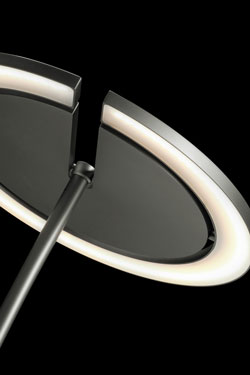 Supernova DW directional double floor lamp platinum finish