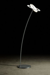 Supernova DW directional double floor lamp platinum finish - Floor lamps by Holtkötter