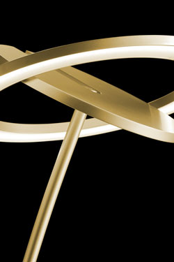 Supernova DW double floor lamp directional light in gold