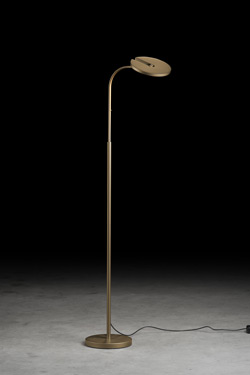Vince floor lamp, adjustable height, bronze finish  - Floor lamps by Holtkötter