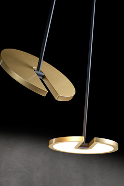 Janus plafonnier double télescopique et orientable noir 