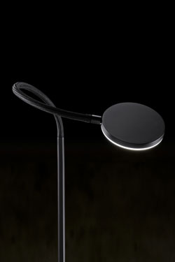 Lampadaire noir Nova Flex avec bras flexible 