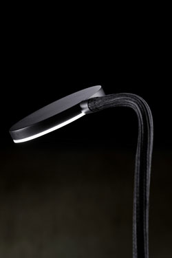 Lampadaire noir Nova Flex avec bras flexible 