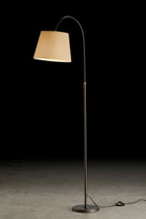 LampBoy lampadaire- liseuse classique avec abat-jour sable - Lampadaire by Holtkötter