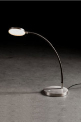 Lampe de bureau sur bras flexible en tissu noir - Lampe de bureau by Holtkötter