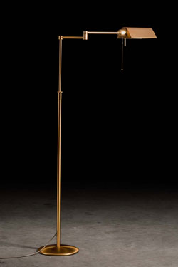 Liseuse articulée finition laiton antique - Lampadaire by Holtkötter