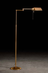 Liseuse articulée finition laiton antique - Lampadaire by Holtkötter