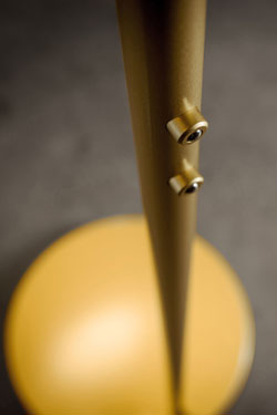 NOVA grand lampadaire Design finition platine