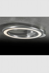 Plafonnier anneau argenté avec éclairage LED intégré Orbit - Plafonnier by Holtkötter